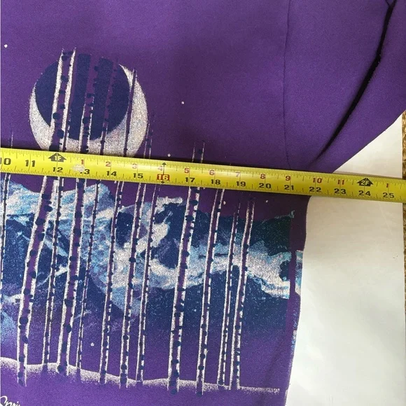 Vintage 90s Steamboat Colorado Wrap Around Crewneck Sweatshirt Size L - Picture 5 of 9